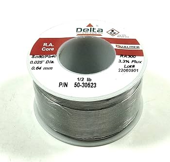 SRA　60×40×40 Acid Flux Core Solder, 60/40 .040-Inch, 1-Pound Spool| SRA